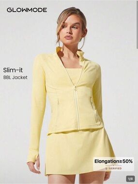 Glomode Women’s Slim-It BBL Jacket in Pale Yellow